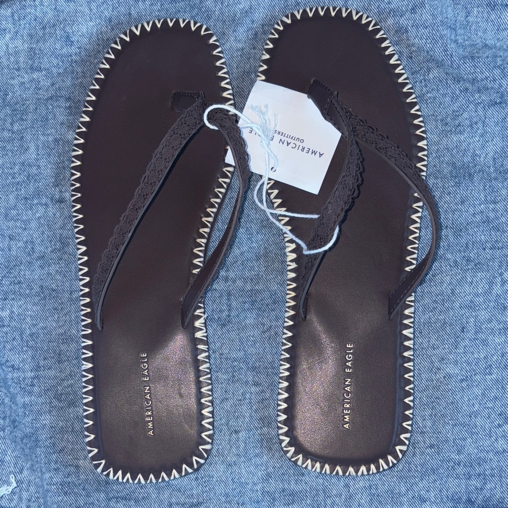 American Eagle Outfitters Dark Brown Sandals